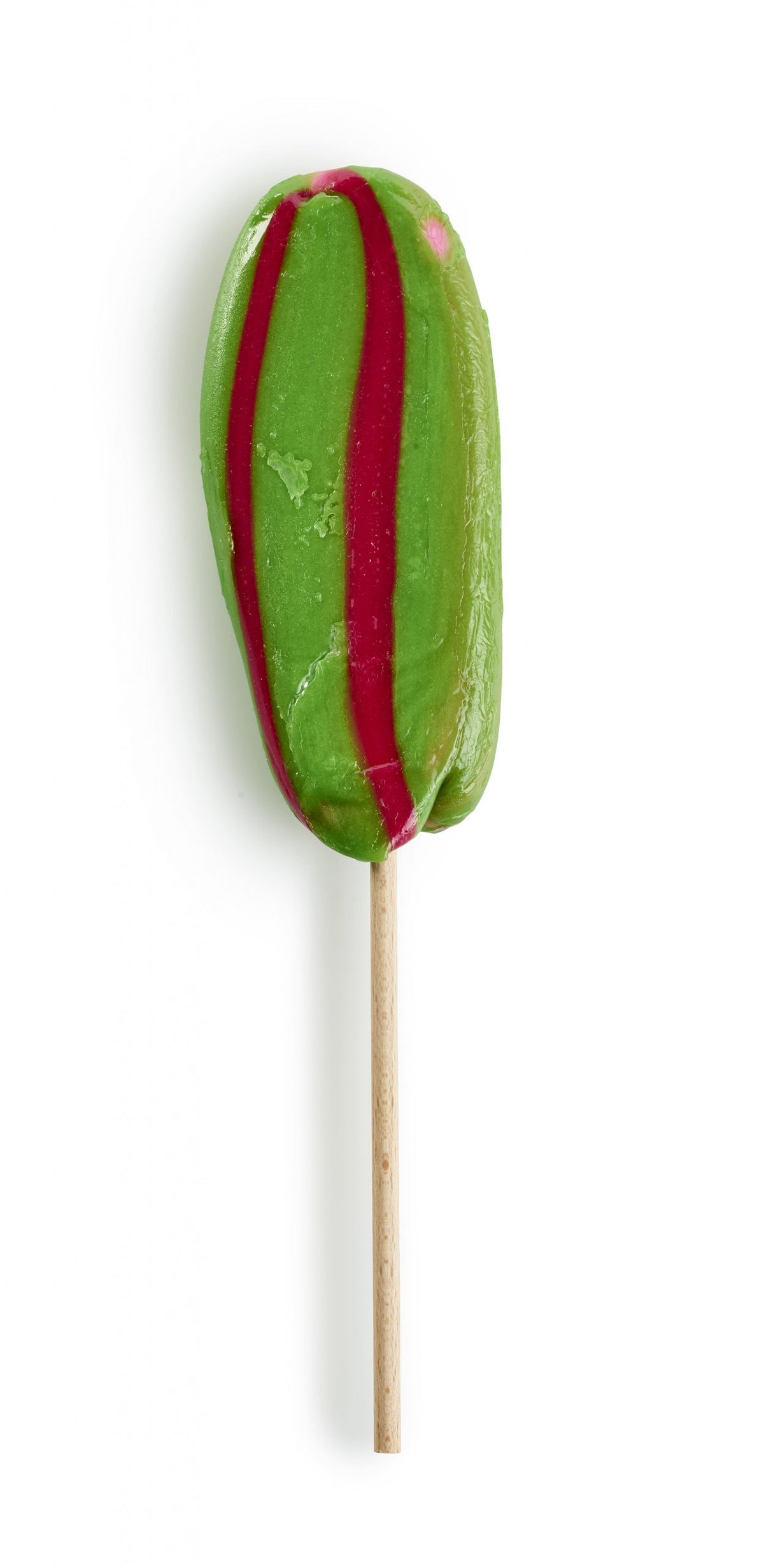 Håndpresset slikkepind med melonsmag, 110 g.