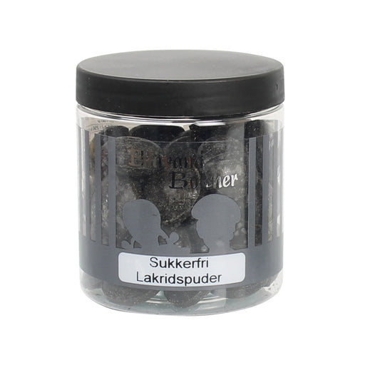 Dåse - 170 gr. Sukkerfri Lakridspuder