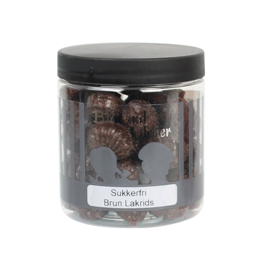 Dåse - 170 gr. Sukkerfri Brun Lakrids
