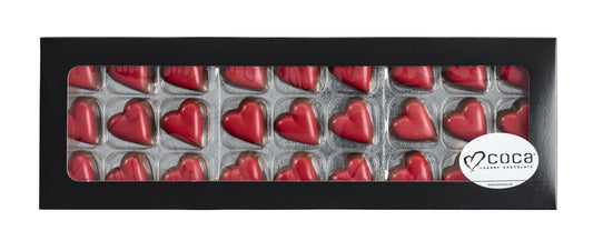 Sort rudeæske, 27 stk. Sweethearts, 300 g.