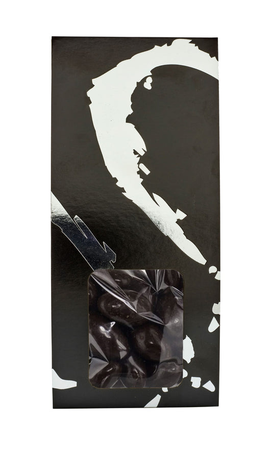 Silverheart sølv/sort hanger, Mandler m/mørk chokolade, 90 g.