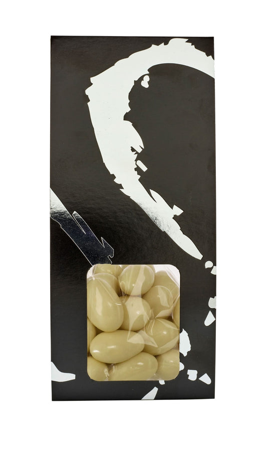 Silverheart sølv/sort hanger, Mandler m/hvid chokolade, 90 g.