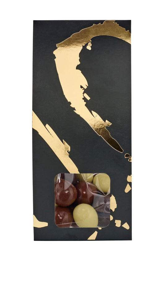 Silverheart hanger guld/sort, Bl. nødder & mandler, 90 g.