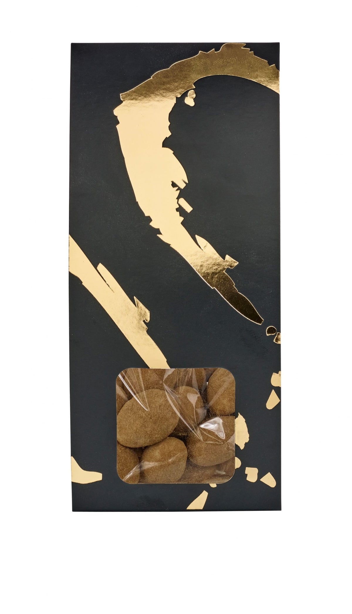 Silverheart hanger guld/sort, Lakridsmandler, 90 g.