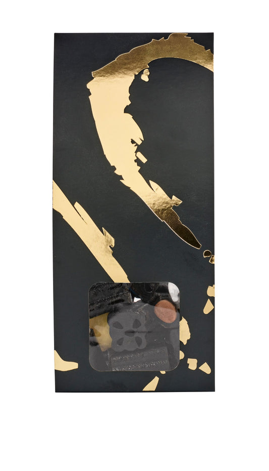 Silverheart hanger guld/sort, Lakridsblanding, 90 g.