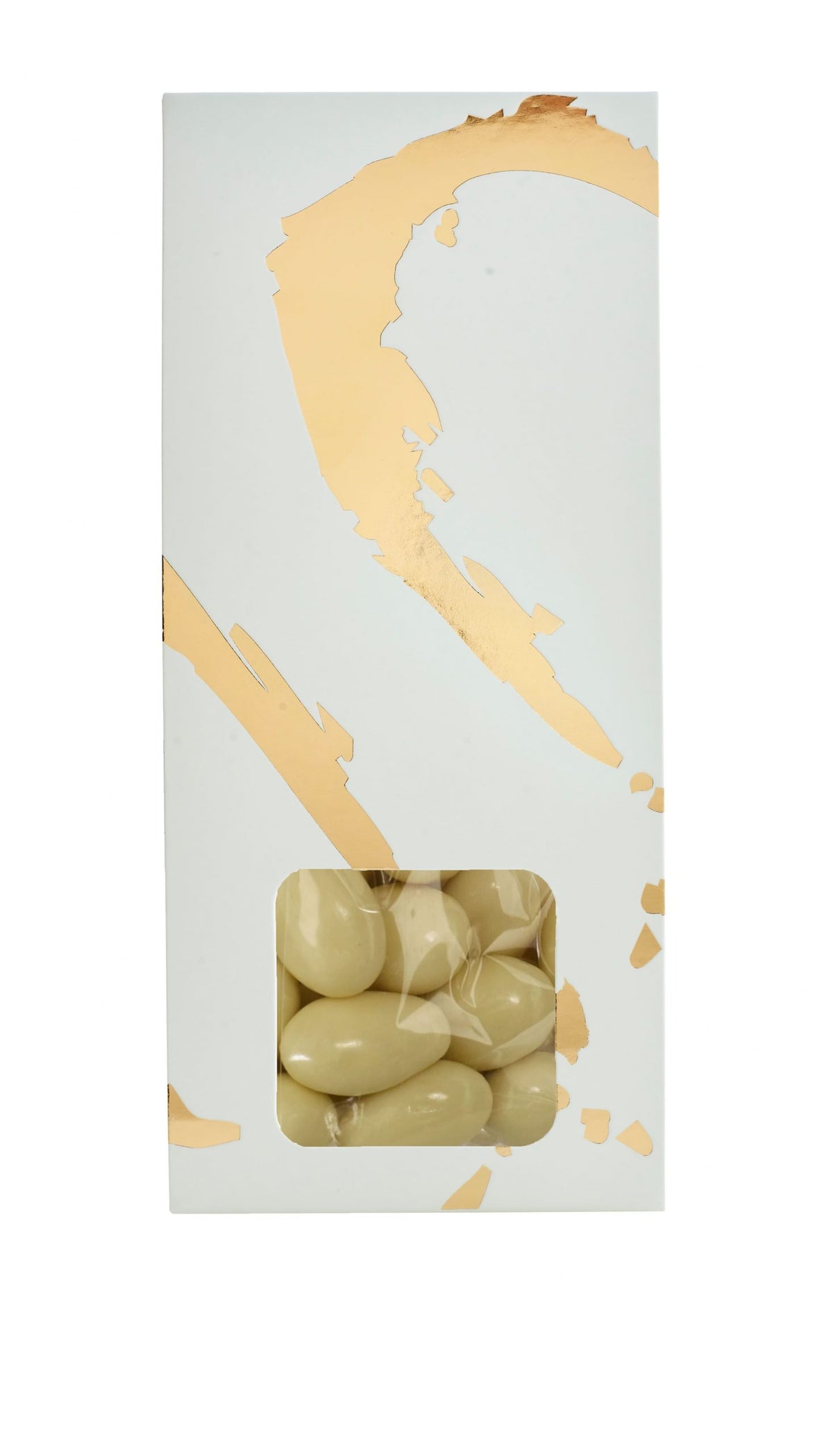 Silverheart hanger guld/hvid, Mandler m/hvid chokolade, 90 g.