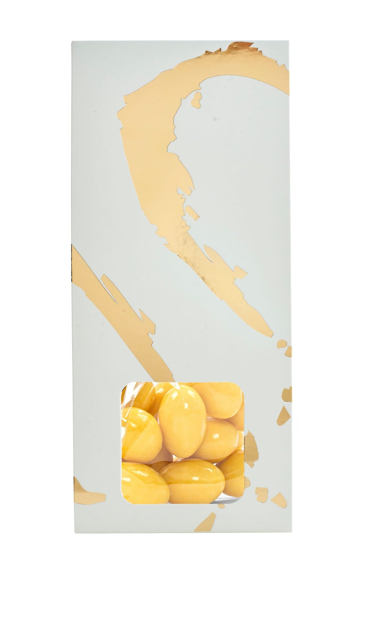 Silverheart hanger guld/hvid, Mandler m/passion chokolade, 90 g.