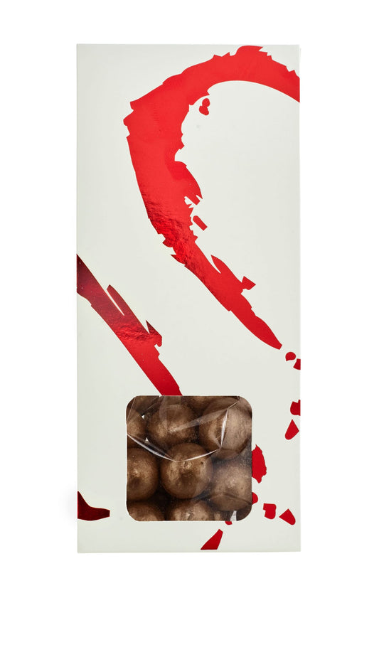 Silverheart hanger rød/hvid, Lakridskugler m/salt lakrids, mælke chokolade & karamel (Bronze), 90 g
