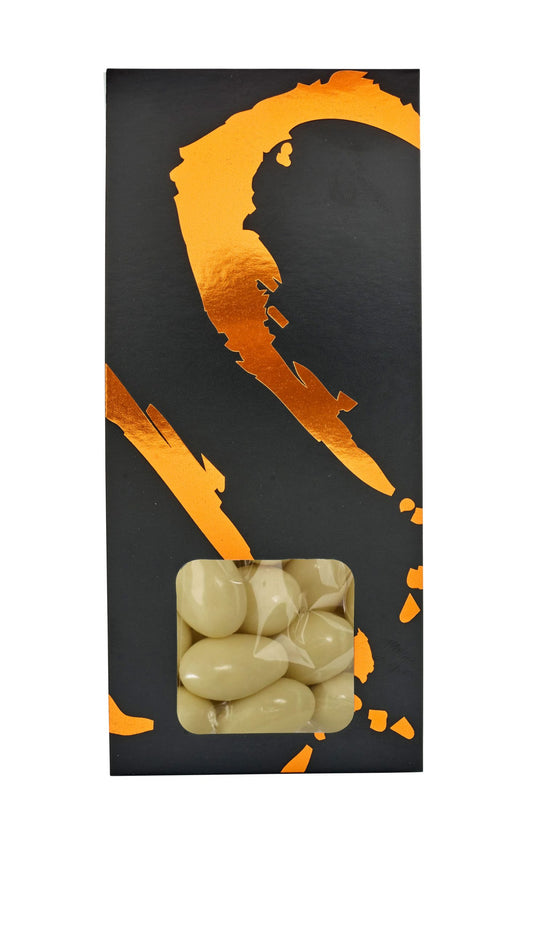 Silverheart hanger bronze/sort, Mandler m/hvid chokolade, 90 g.