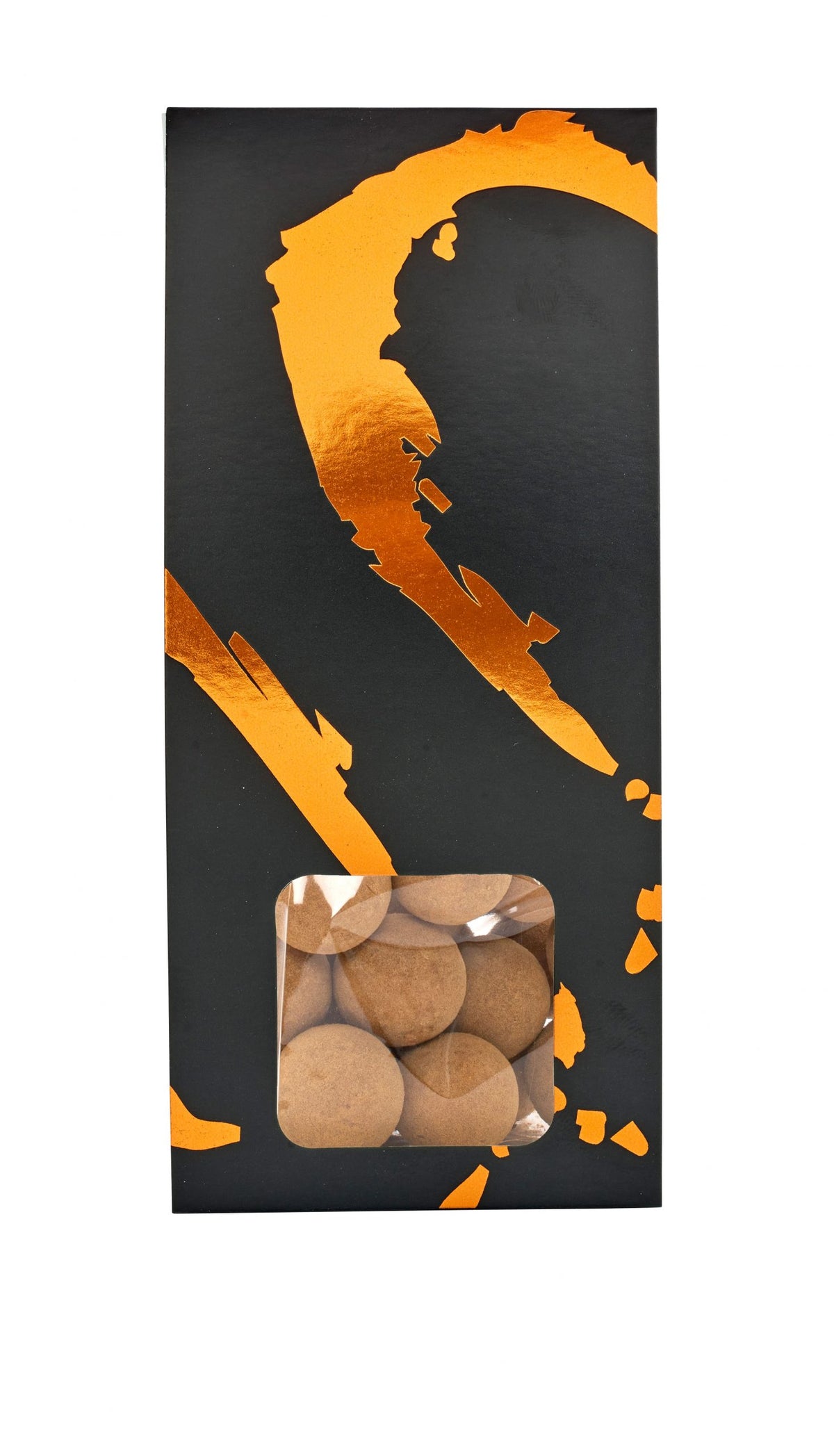 Silverheart hanger bronze/sort, Lakridskugler chokolade & lakridspulver, 90 g.