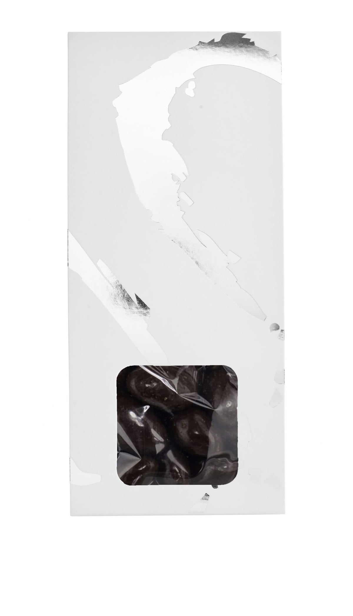 Silverheart hanger sølv/hvid, Mandler m/mørk chokolade, 90 g.