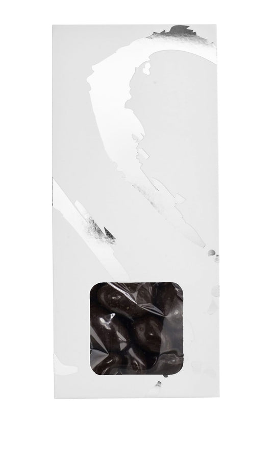 Silverheart hanger sølv/hvid, Mandler m/mørk chokolade, 90 g.