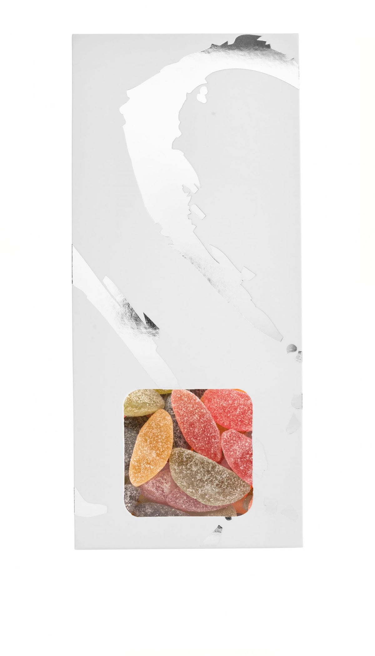 Silverheart hanger sølv/hvid, Vingummiblanding, 90 g.