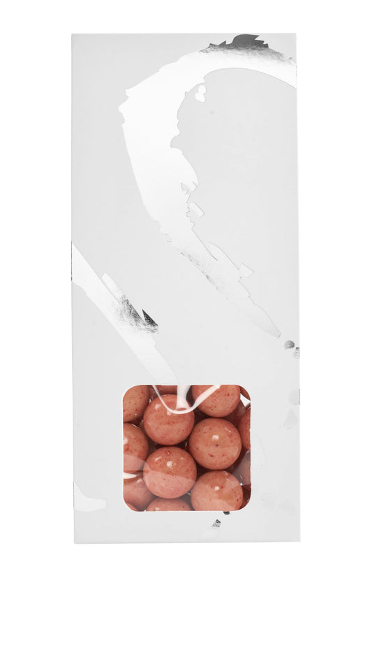 Silverheart hanger sølv/hvid, Lakridskugler m/sød lakrids, hvid chokolade & hindbær, 90 g.