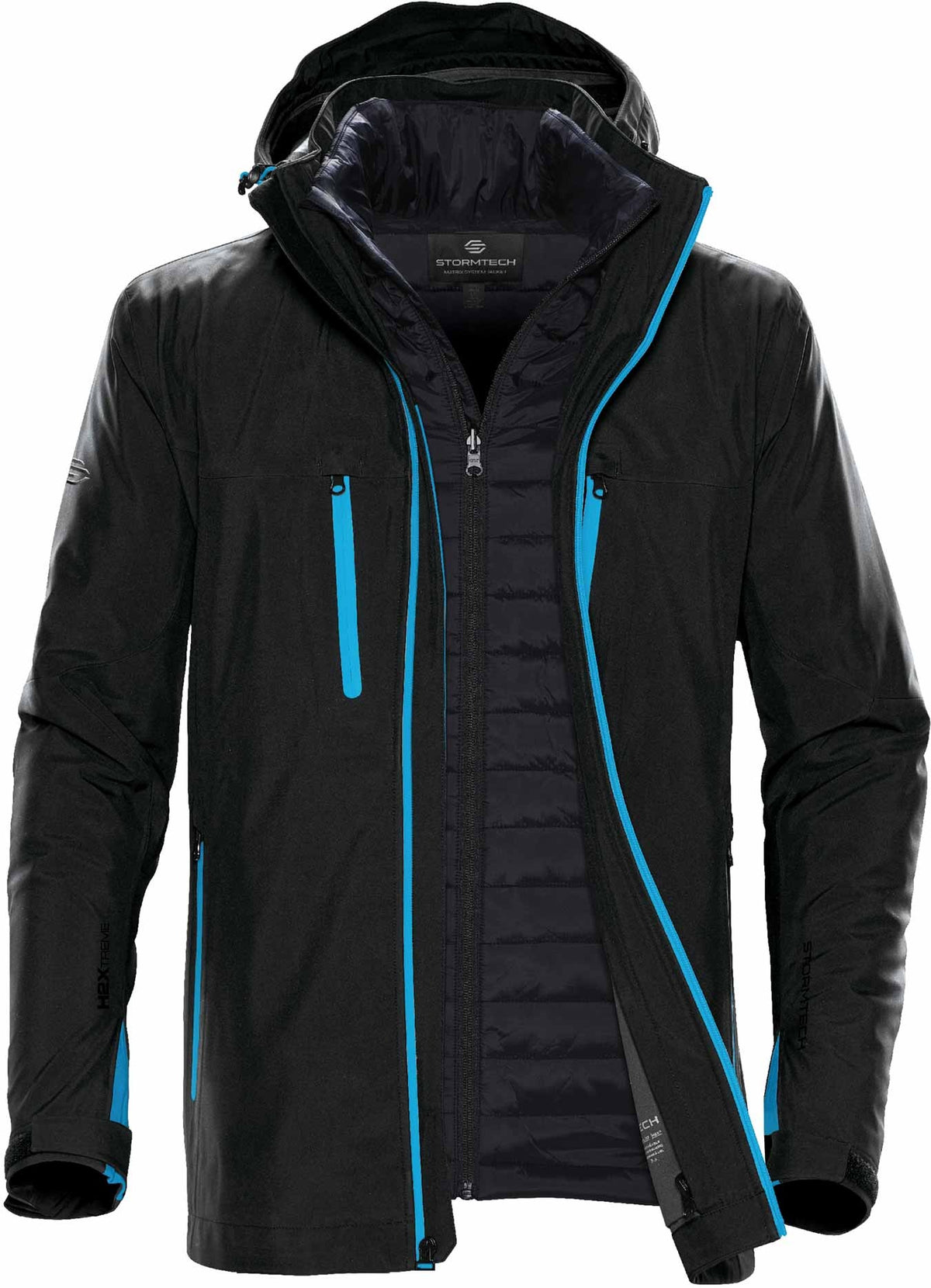 Stormtech XB-4 Matrix 3-i-1 - Black/Electric Blue