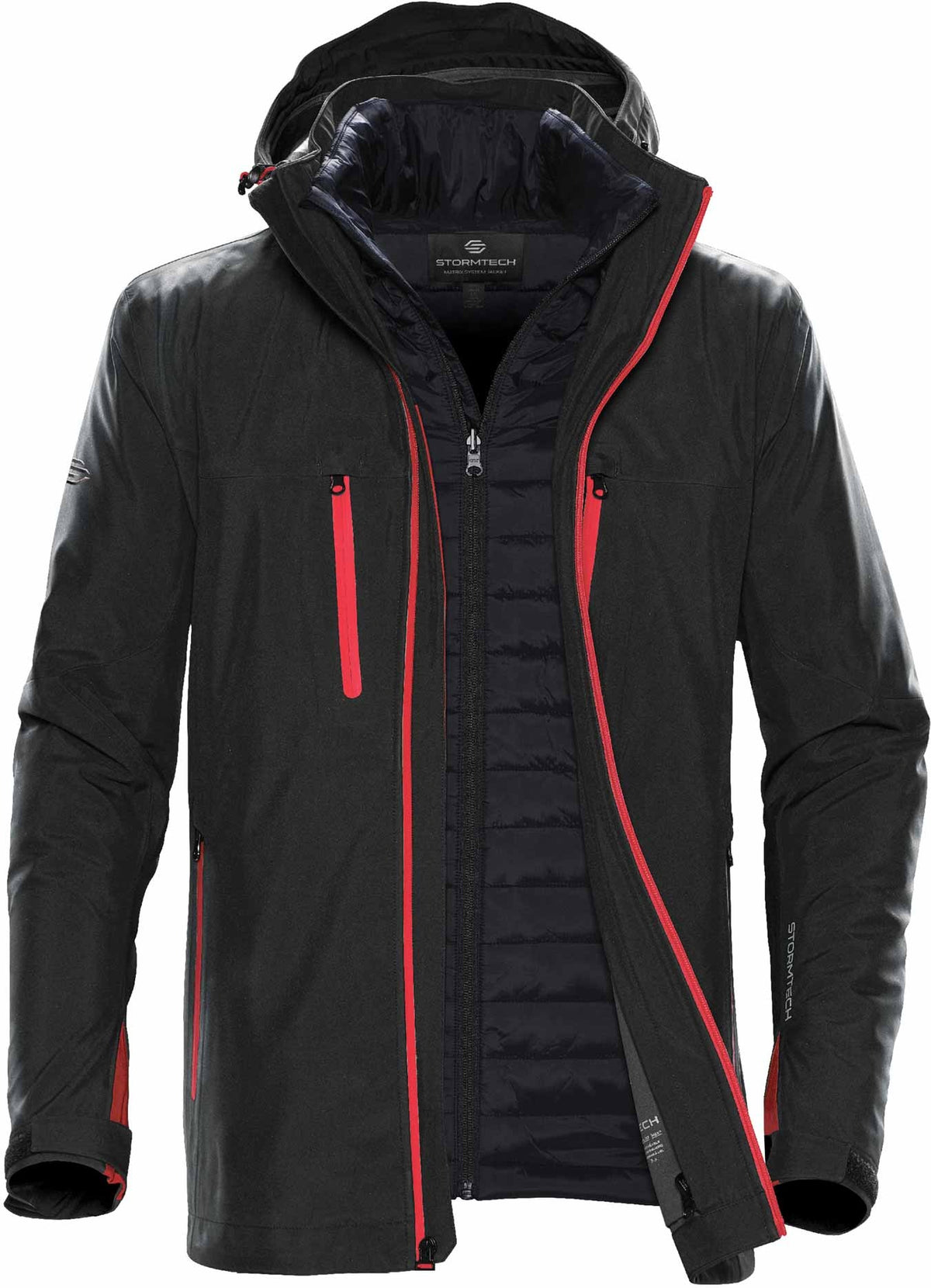 Stormtech XB-4 Matrix 3-i-1 - Black/Bright Red