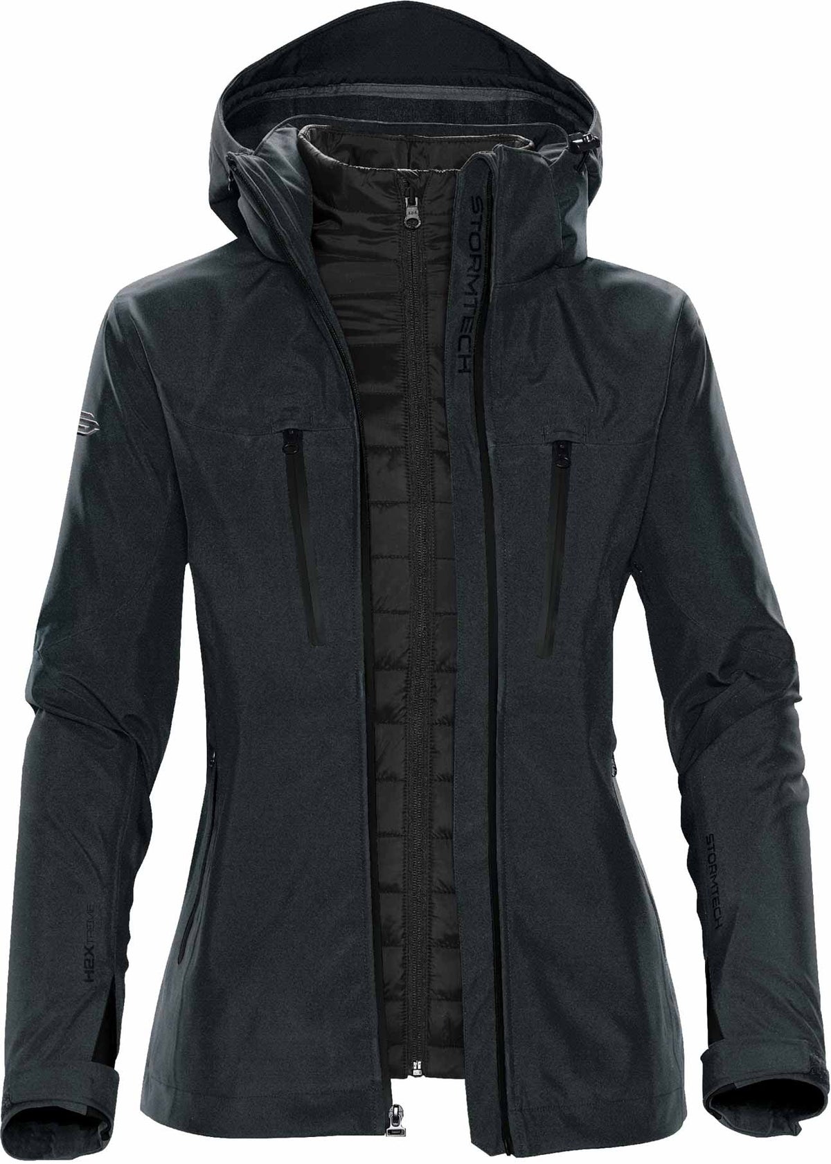 Stormtech XB-4W Matrix 3-i-1 - Charcoal twill/black