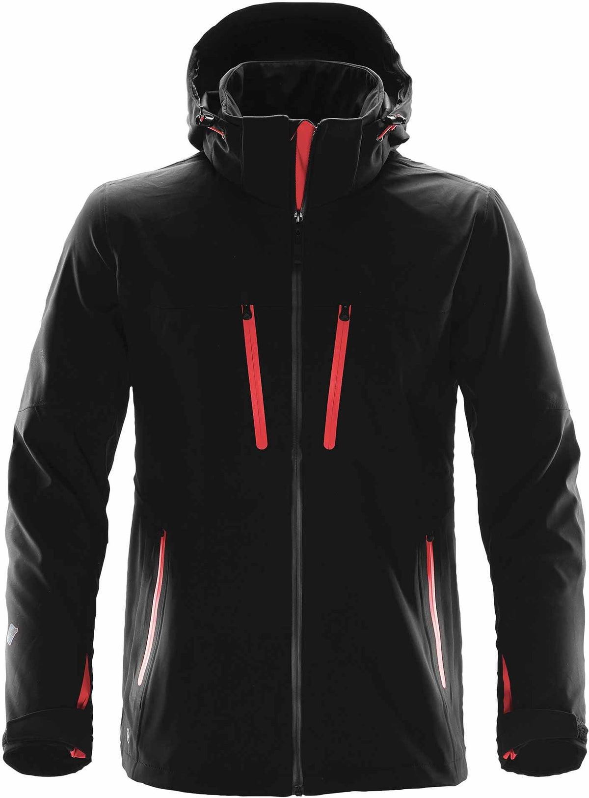 Stormtech XB-3 Patrol Softshel - Black/Bright Red