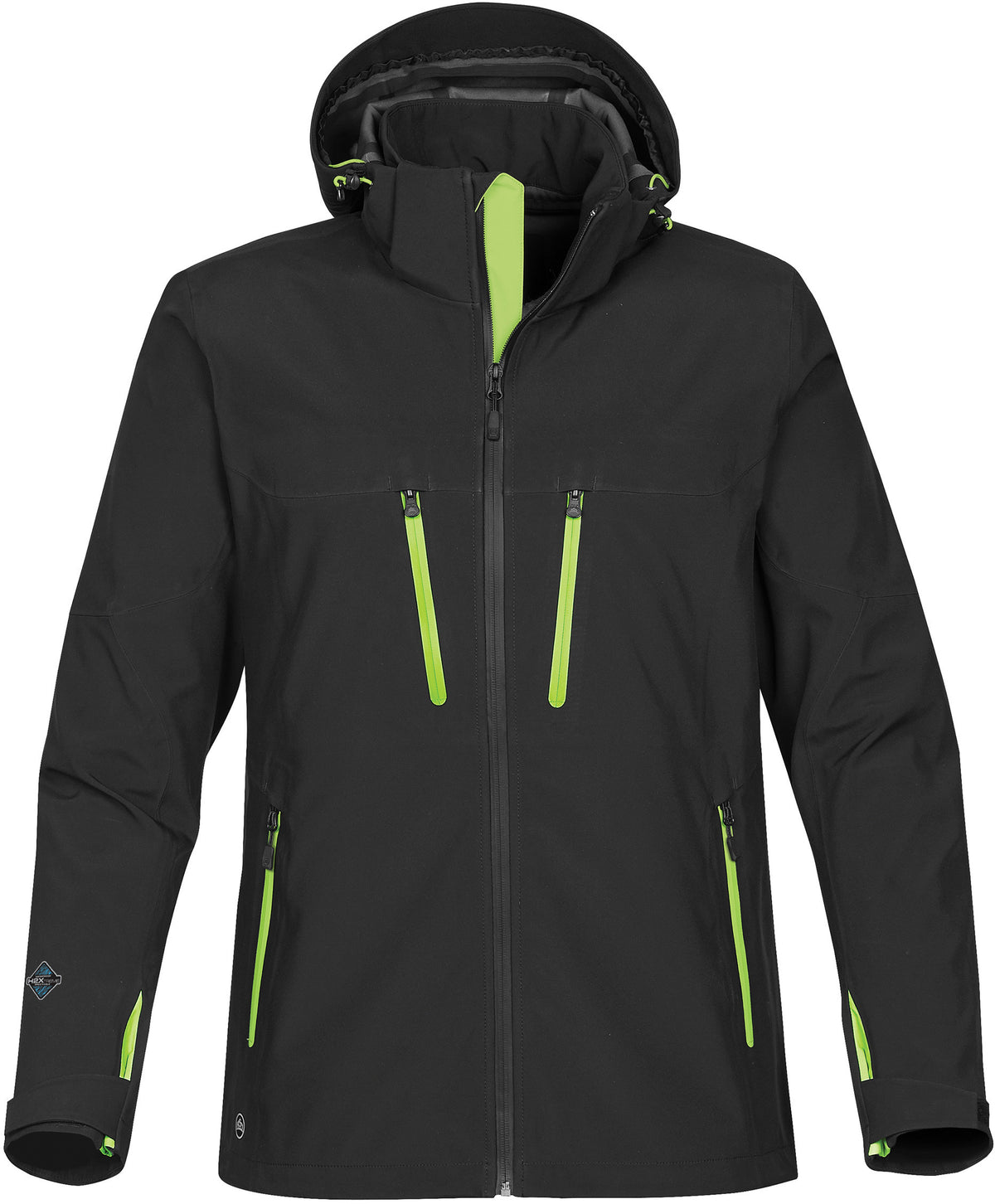 Stormtech XB-3 Patrol Softshel - Black/Kiwi