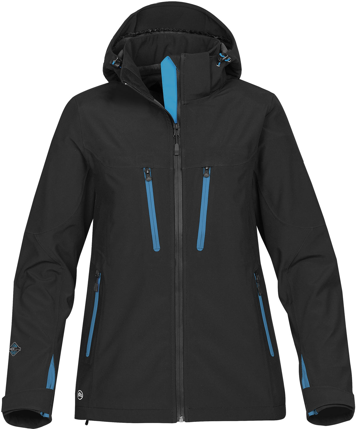 Stormtech XB-3W Patrol Softshe - Black/Electric Blue