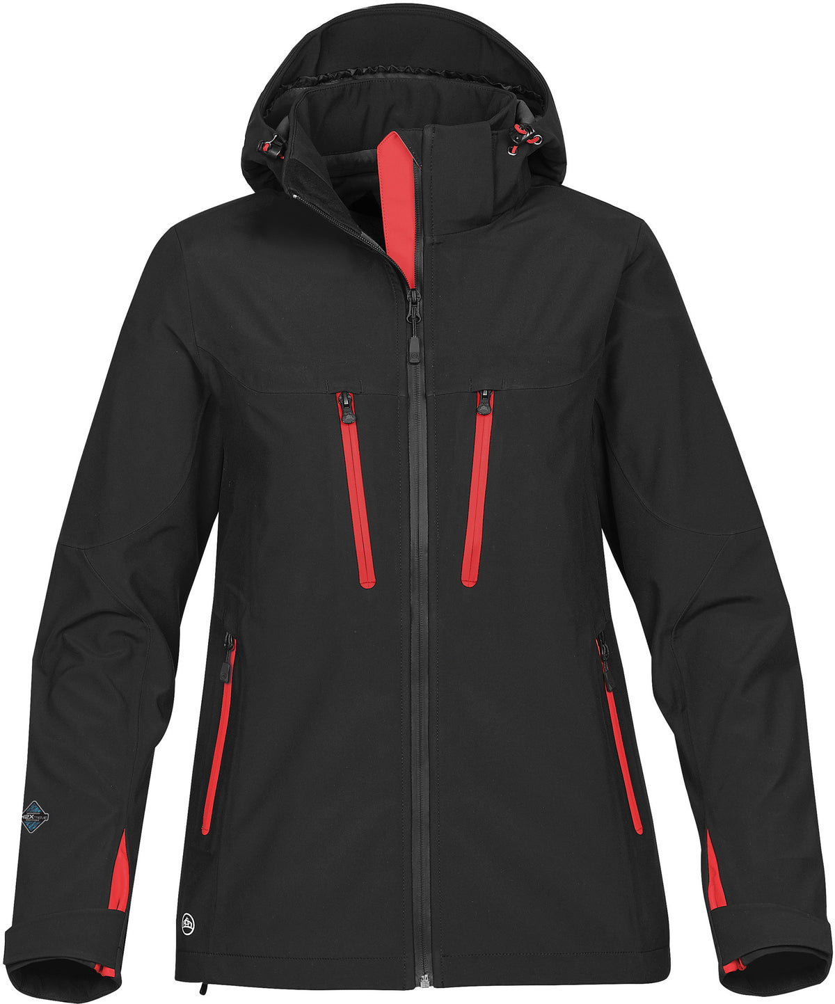 Stormtech XB-3W Patrol Softshe - Black/Bright Red