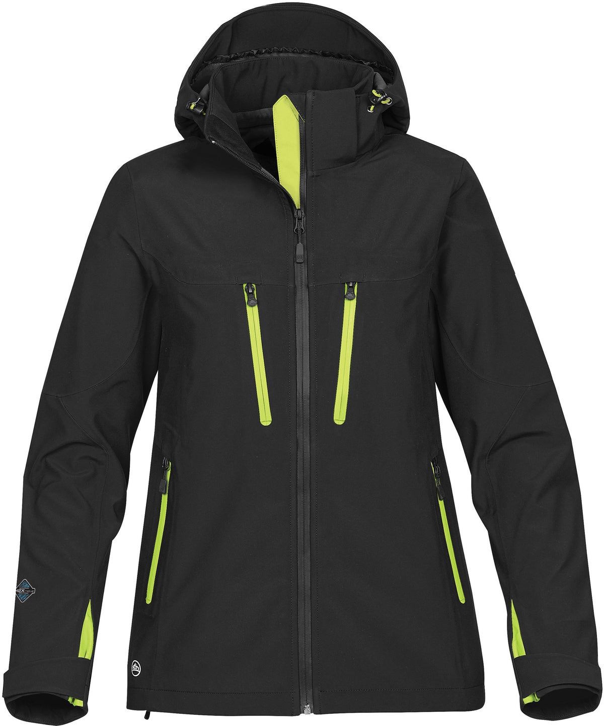 Stormtech XB-3W Patrol Softshe - Black/Kiwi