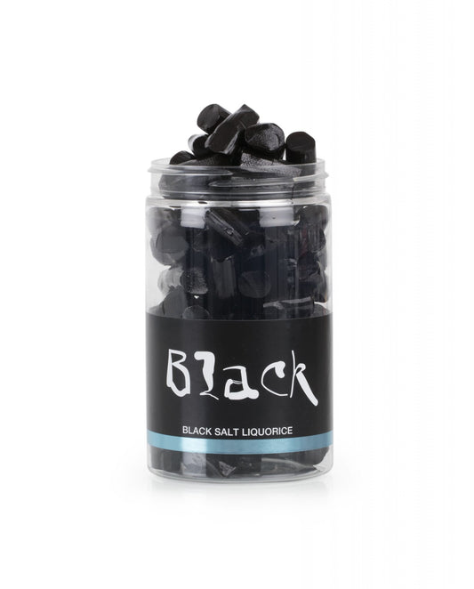 Black Liquorice dåse, Salt lakrids, 270 g.
