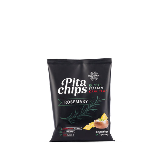 Delicious, Pita Chips Rosemary, Italienske brødchips, 80 g.