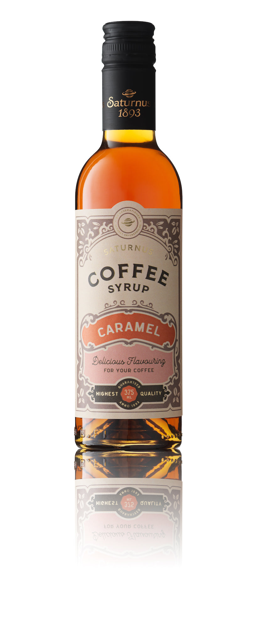 Saturnus kaffesirup, Karamel, 375 ml.