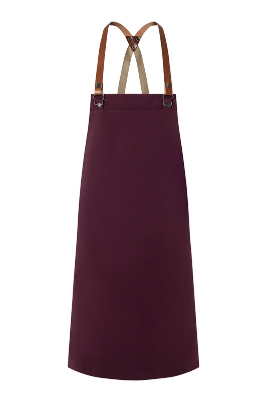 Karlowsky LS 37 Bib Apron Gree - Aubergine