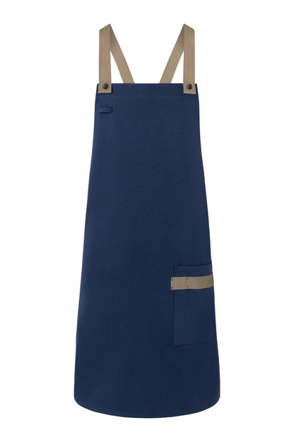 Karlowsky LS 38 Bib Apron - Steel Blue