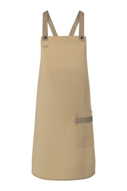 Karlowsky LS 38 Bib Apron - Pebble Grey