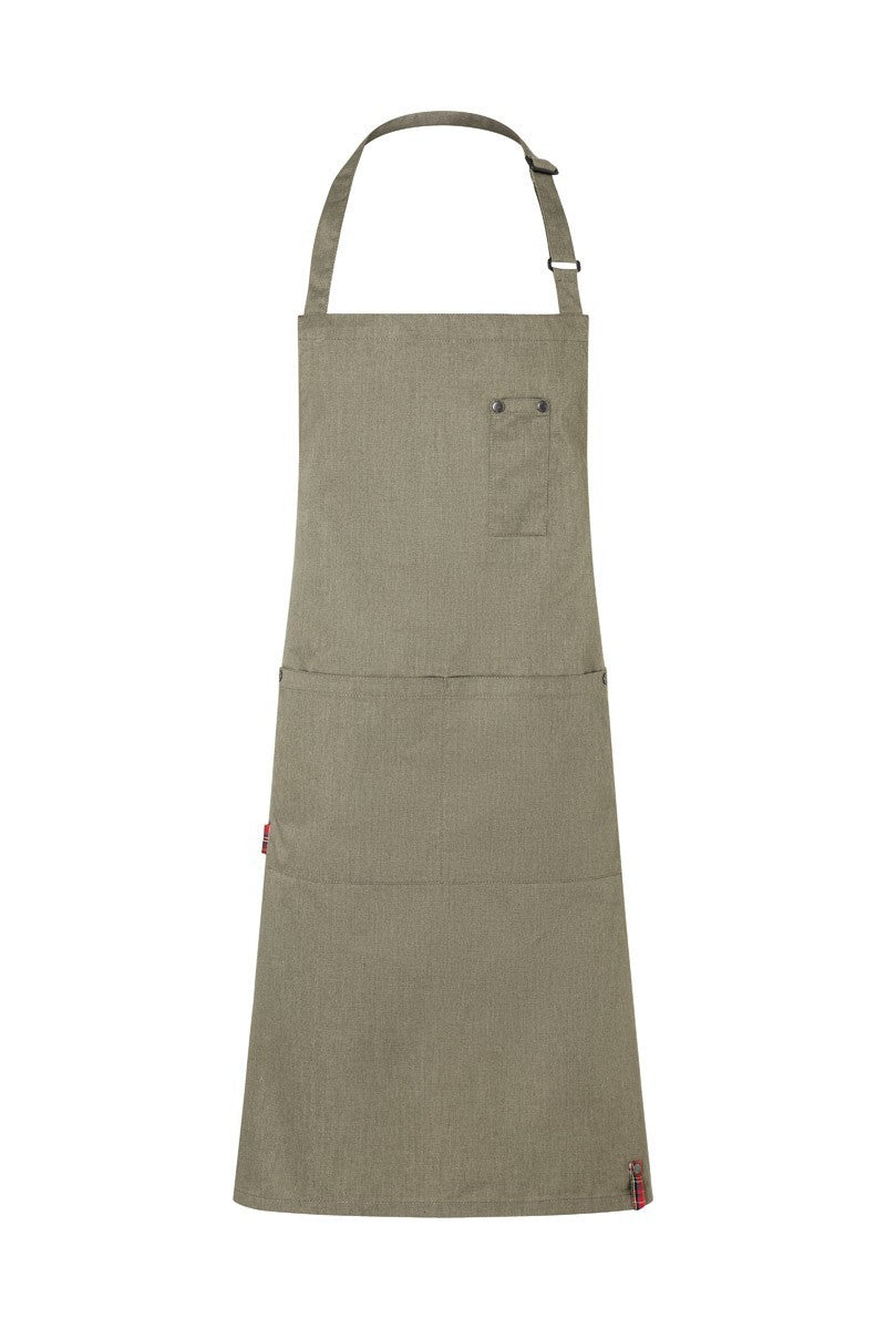 Karlowsky RCLS 15 Bib apron - Vintage Moss Green