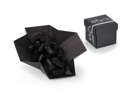 Black Liquorice mini box, Sød lakrids, 33 g.