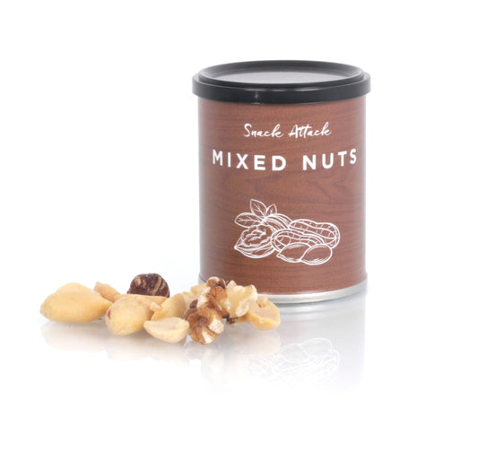 Snack Attack dåse, Nøddemix, 50 g.