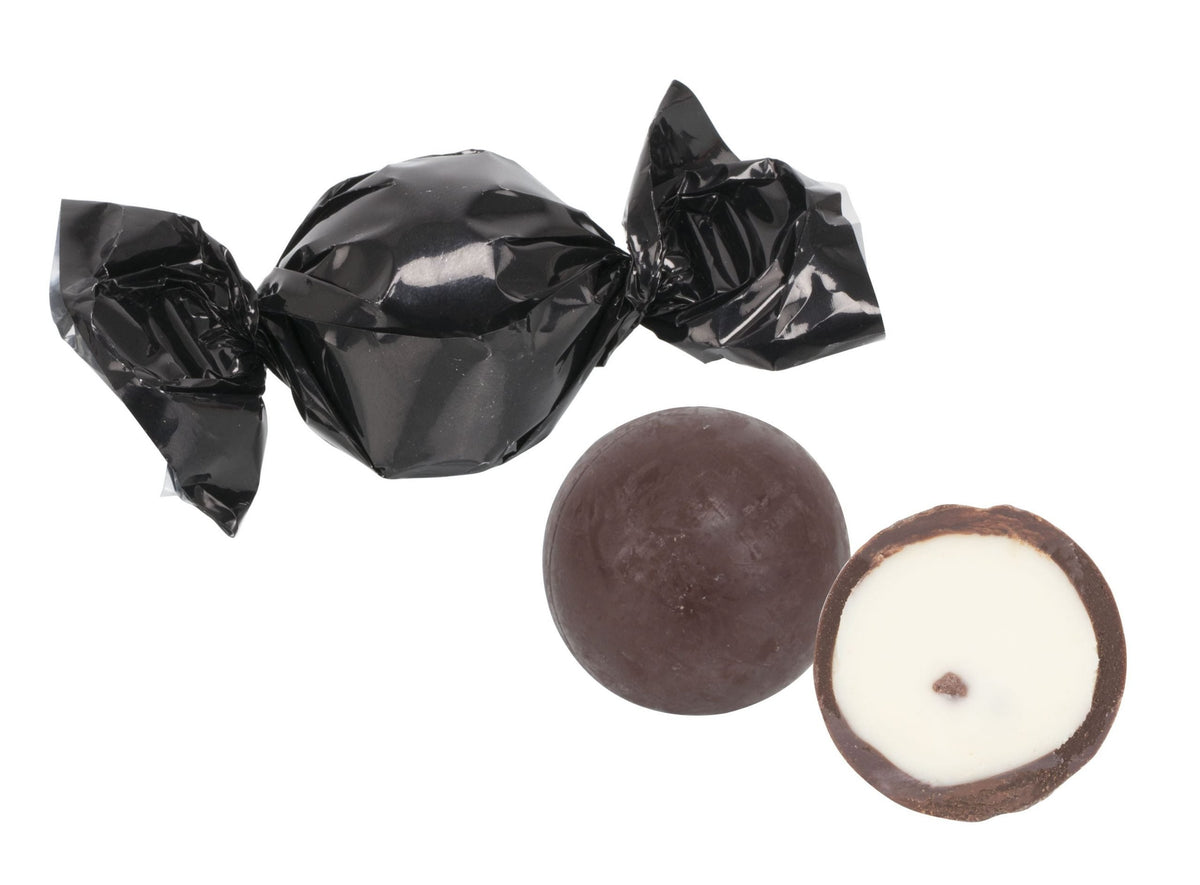 Bulk, Sorte chokoladekugler, m/ Straciatella (15 g. pr. stk)