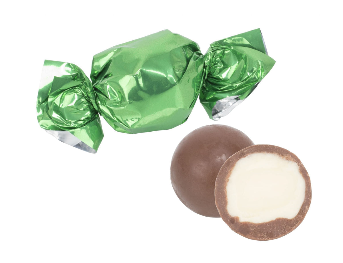Bulk, Grønne chokoladekugler, m/ Kokos, 1000 g. (16 g. pr. stk.)