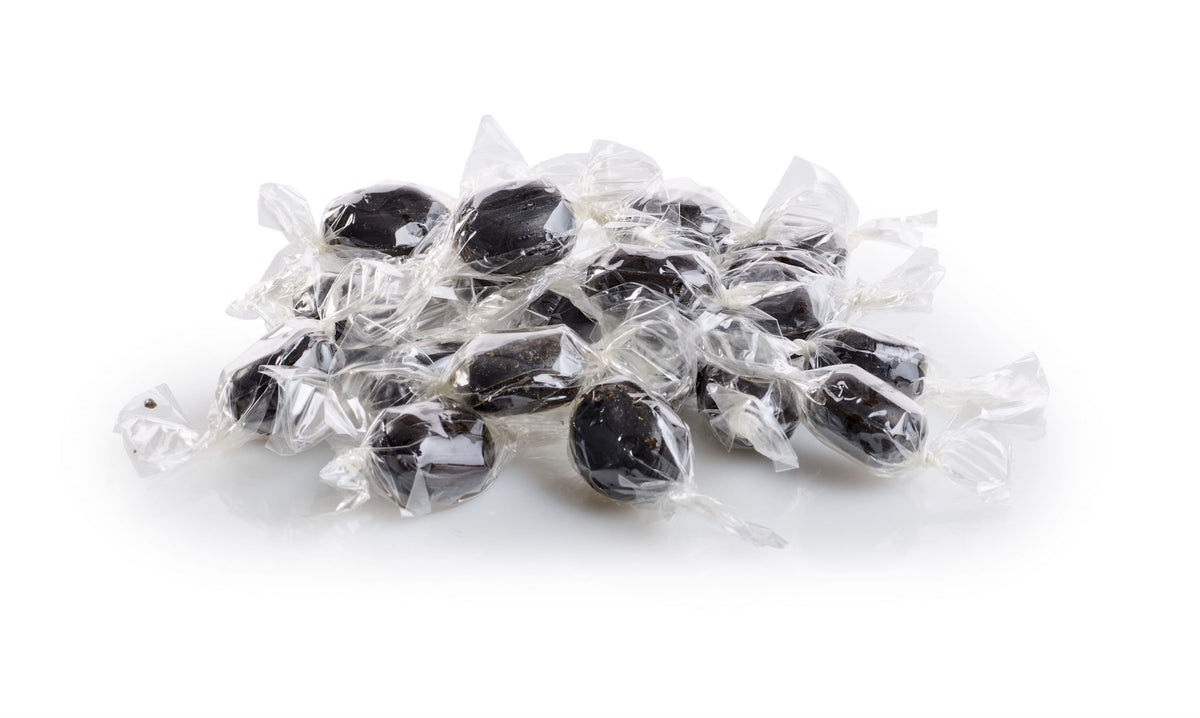 Bulk, Lakridspuder, indpakkede bolcher, 1000 g.
