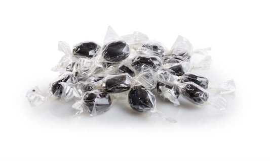 Bulk, Lakridspuder, indpakkede bolcher, 1000 g.