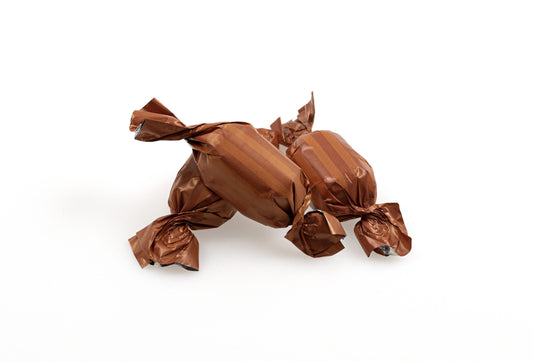 Bulk, Mælke chokolade m/ blød karamel i bronze folie, 1000 g.