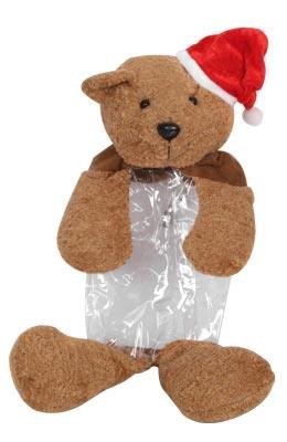 Bamse m/ nissehue stor, 350 mm.