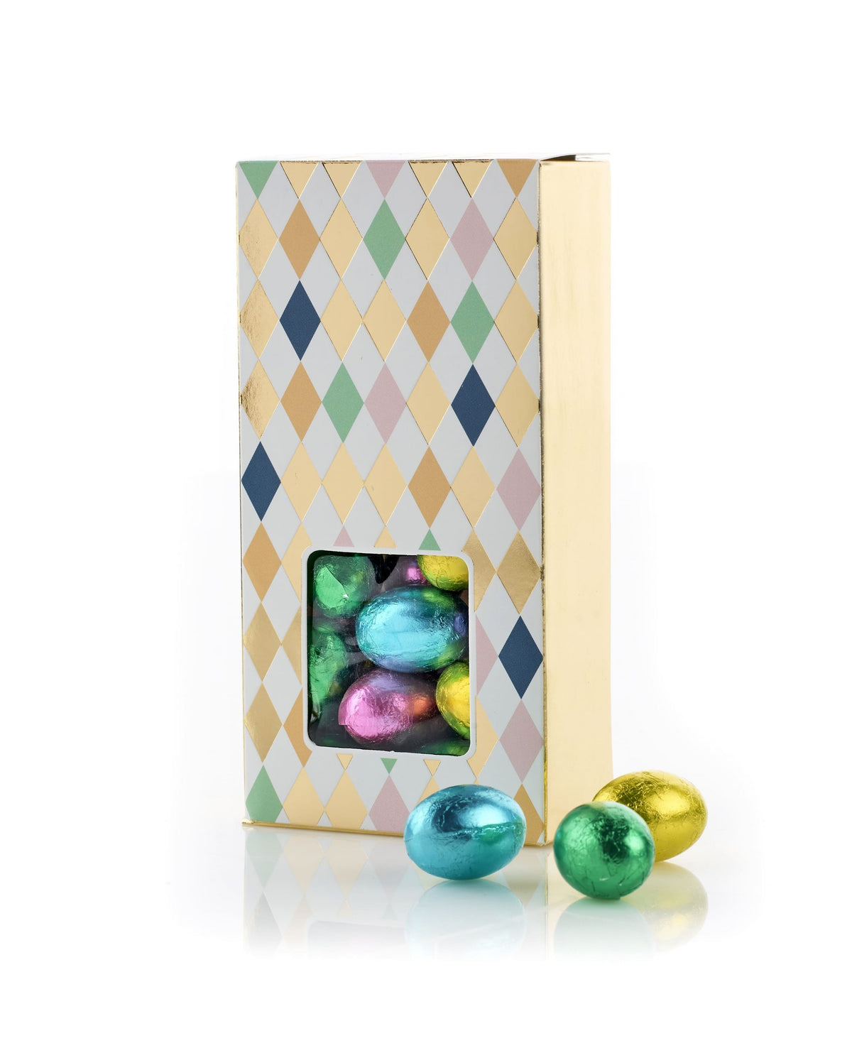 Hvid/Guld Silverheart Hanger, Pralinéæg, 90 g.