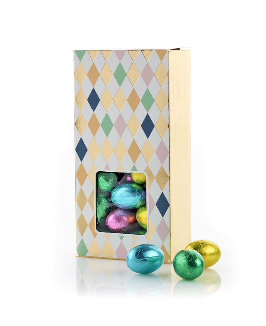Hvid/Guld Silverheart Hanger, Pralinéæg, 90 g.