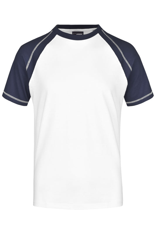 Men’s Raglan-T - White/Navy