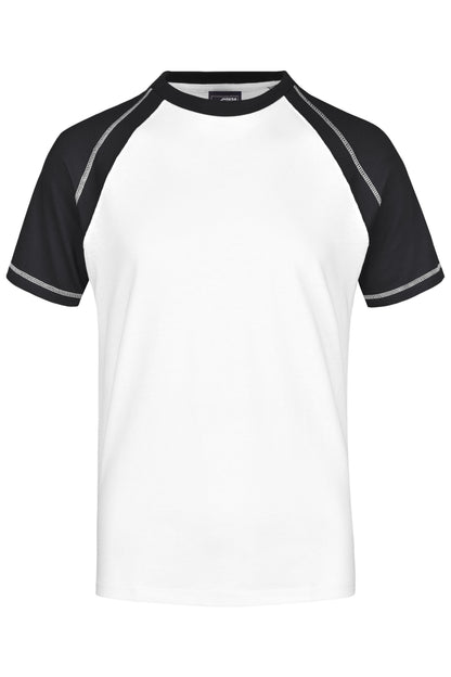 Men’s Raglan-T - White/Black