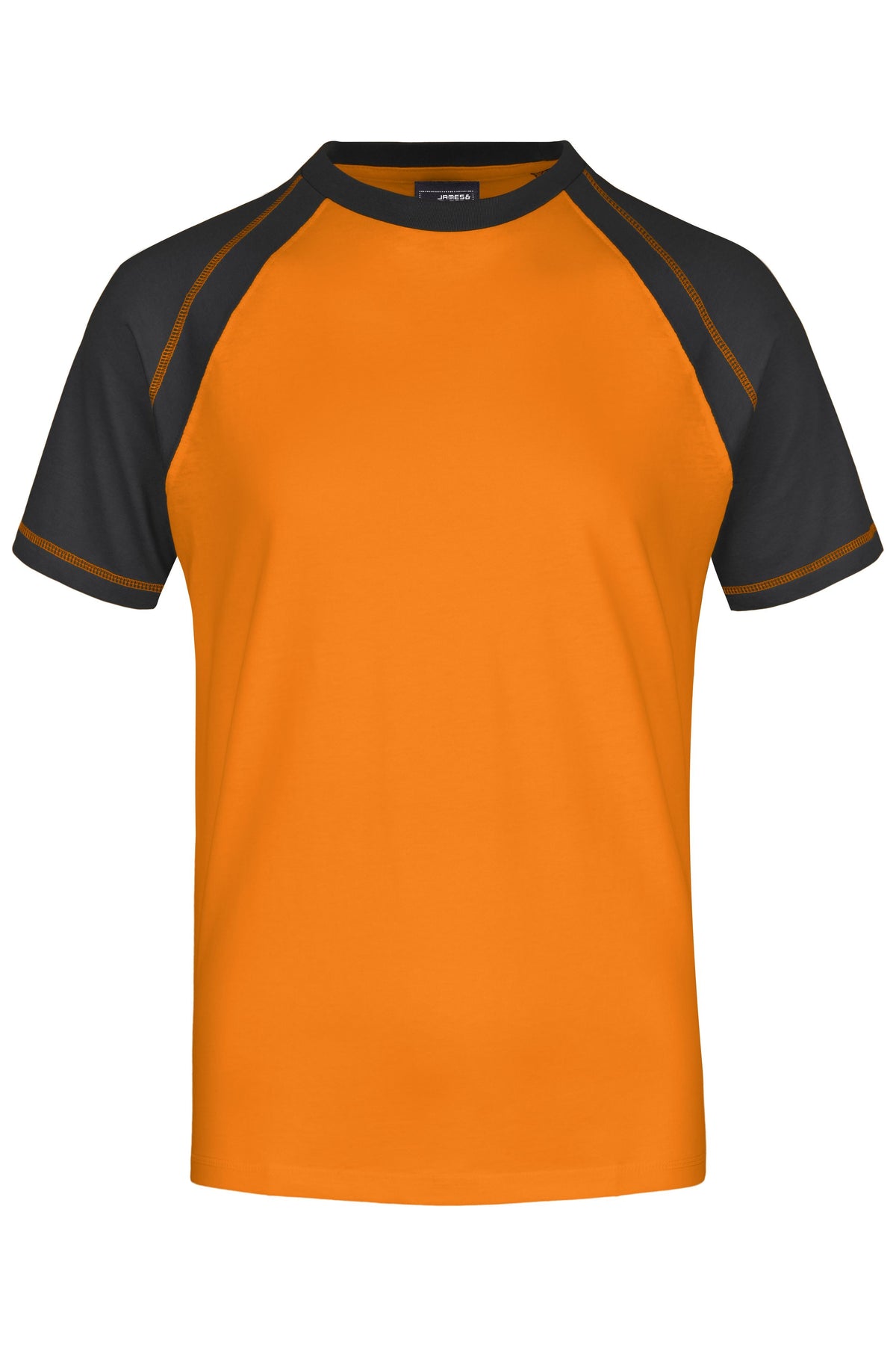 Men’s Raglan-T - Orange/Black