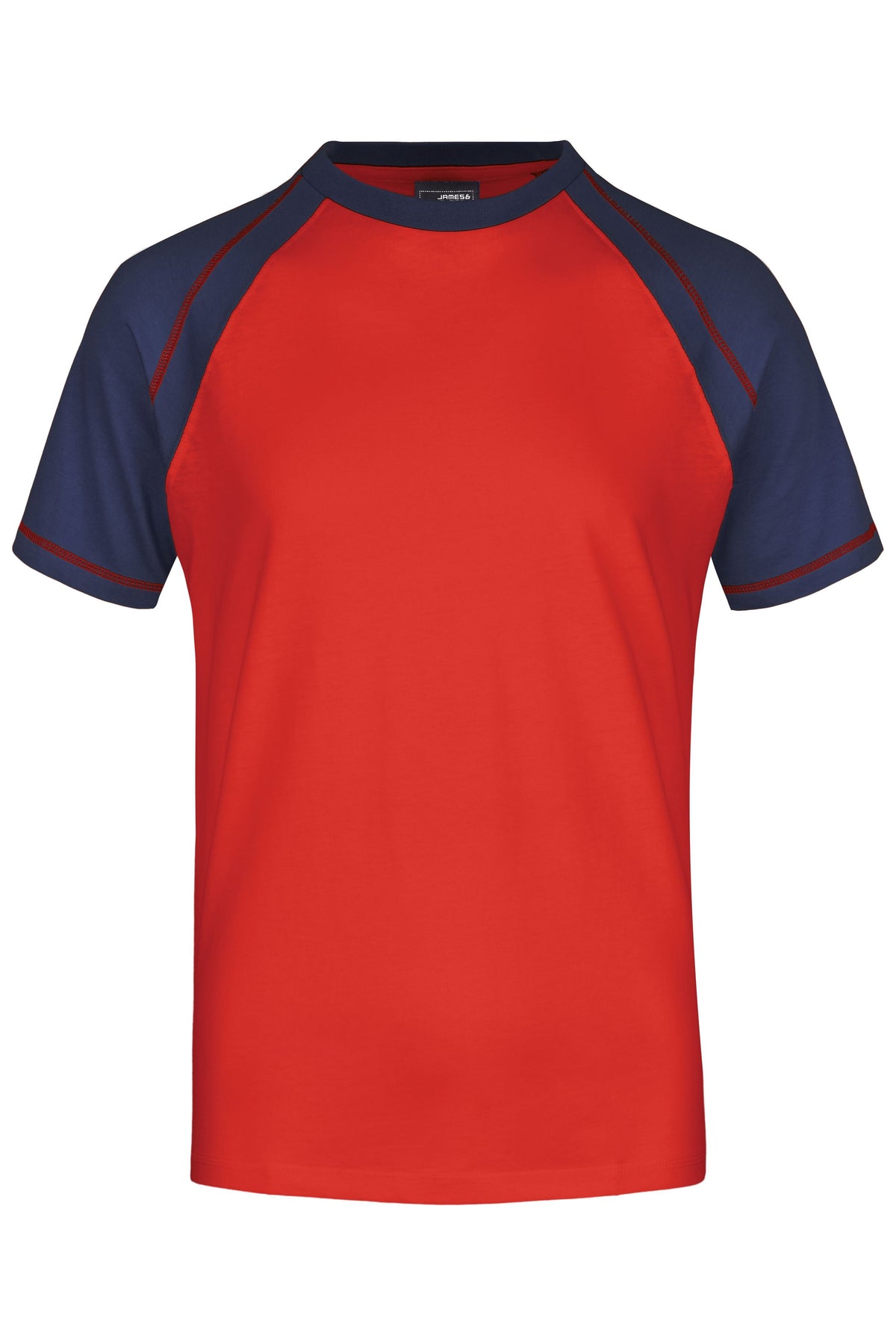 Men’s Raglan-T - Red/Navy