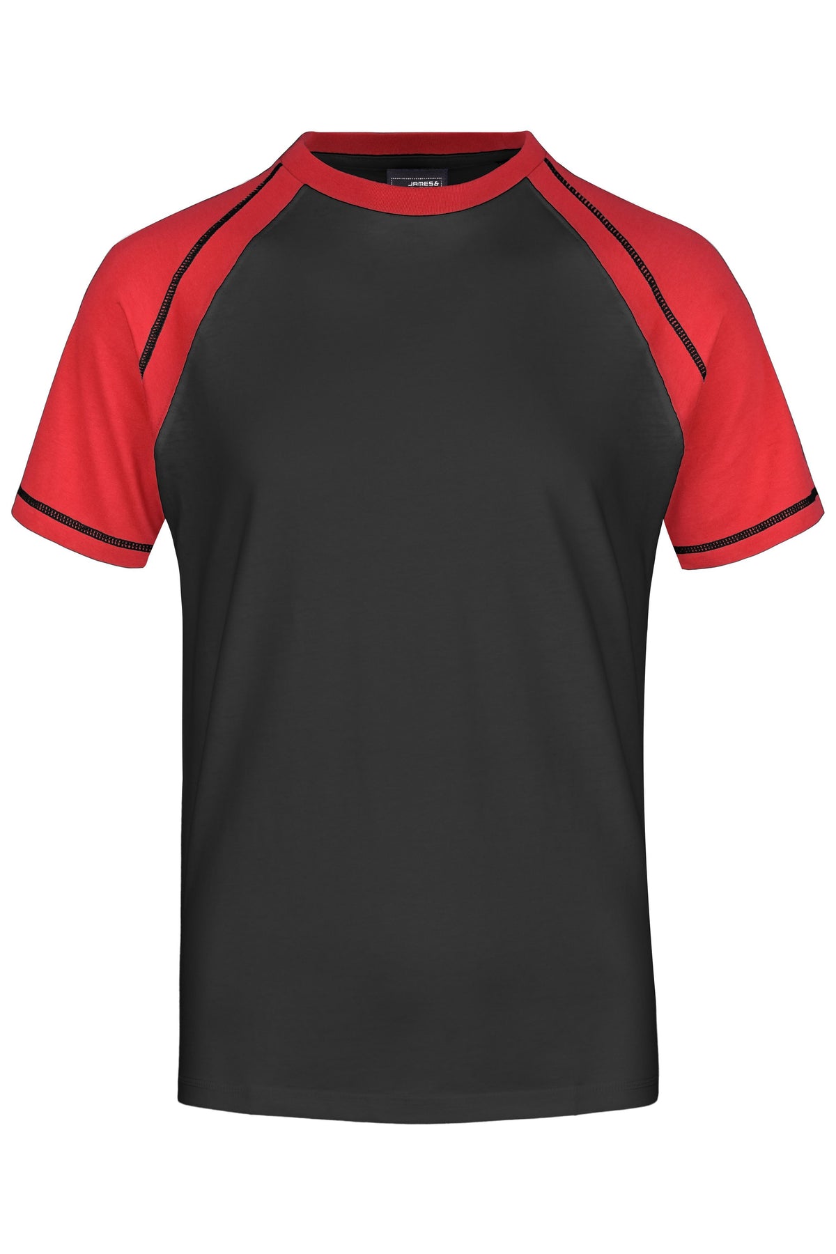 Men’s Raglan-T - Black/Red