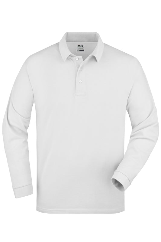 Polo Piqué Heavy Longsle - White