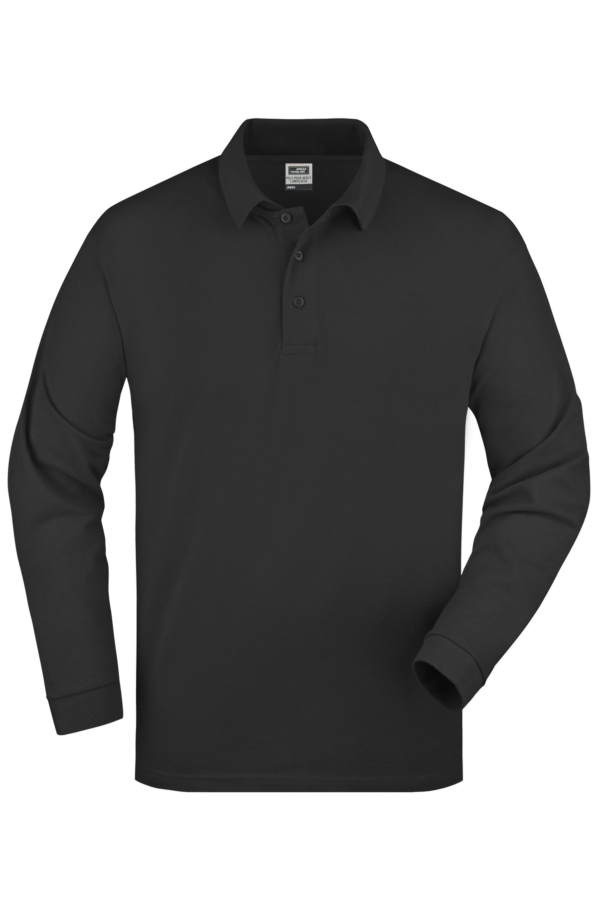 Polo Piqué Heavy Longsle - Black